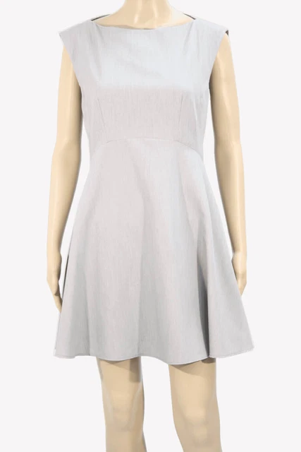 French Connection Robe Femmes Gr. 38 (Royaume-Uni 12) Gris Shiftkleid Robe Mi