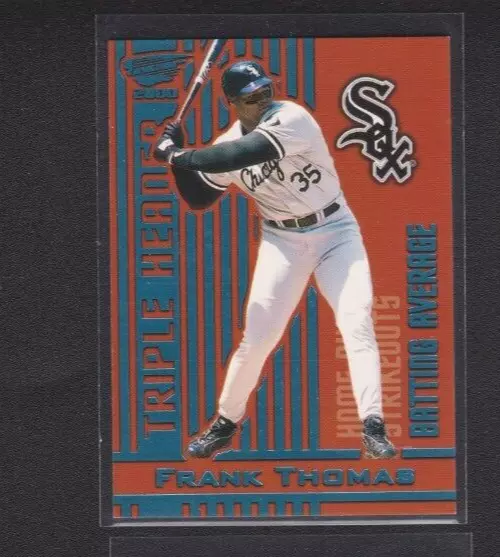 2000 Pacific Revolution Triple Header Platinum Blue Proof #4 Frank Thomas 1/1