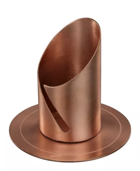 Kerzenständer EINZIGARTIG Rosegold Taufe Kommunion Modern Design Metall 90/40mm