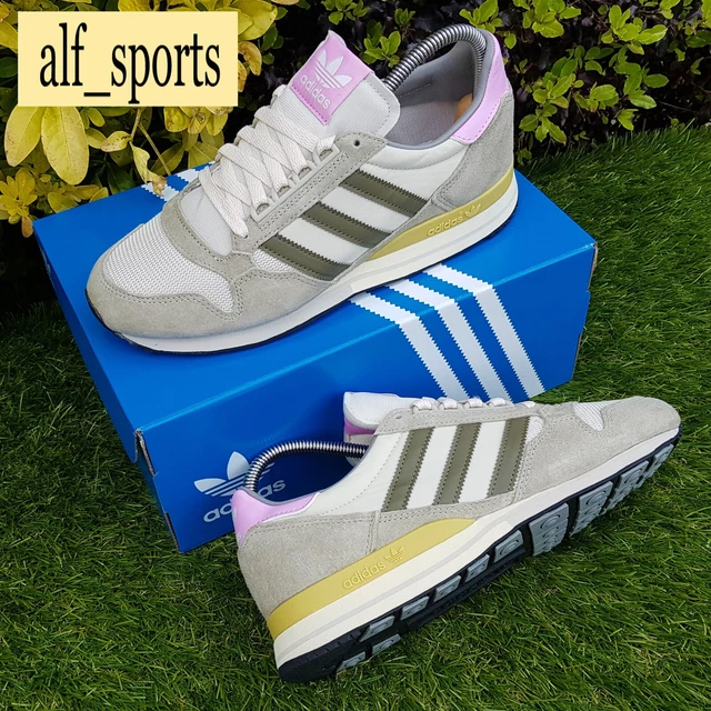 ❤ Brandneu mit Etikett & Authentisch Adidas Originals® ZX 500 Turnschuhe Orbit grau lila UK Größe 9