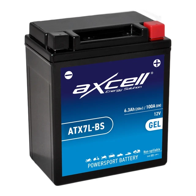AXCELL Batterie 12V YTX7L-BS GEL - Passend Für Honda CBF 600 S 2004-2007