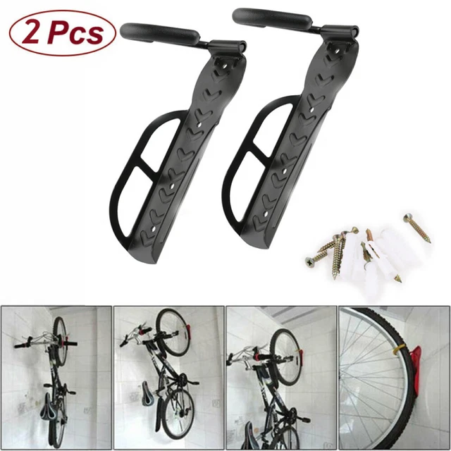2pcs Bicycle Bike Cycling Wall Mount Hook Hanger Garage Storage Holder Rack