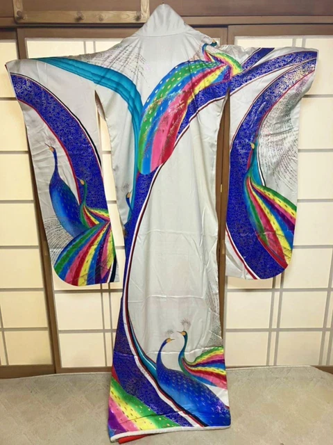 Japanese Kimono Uchikake Wedding Pure Silk  japan 221