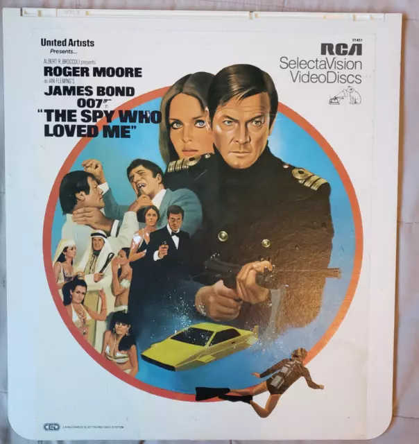 The Spy Who Loved Me Roger Moore 007 RCA SelectaVision CED VideoDisc Movie