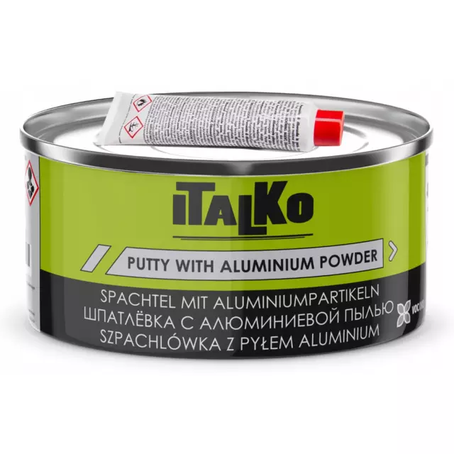 Füllspachtel 2K Spachtelmasse Alu Aluminiumstaub Autospachtel 1,5 kg + Härter