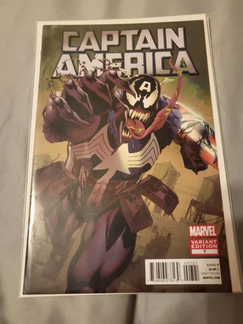 Marvel Comics Captain America #7 Venomized Perkins Variant 1:50 2012