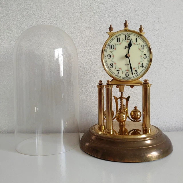 SCHATZ VINTAGE PENDULUM Clock Anniversary version COMP Gold Germany to