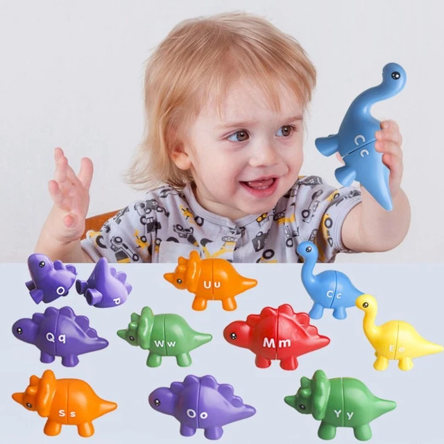 ABC LEARNING DINOSAUR Toys Letters Color Sorting Fine Motor Toy 16 20 Abc learning dinosaur toys letters color sorting fine motor toy 16 20