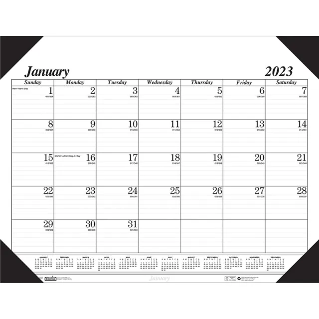 House of Doolittle® Academic Economy Desk Pad, 12 months, January-December HO...