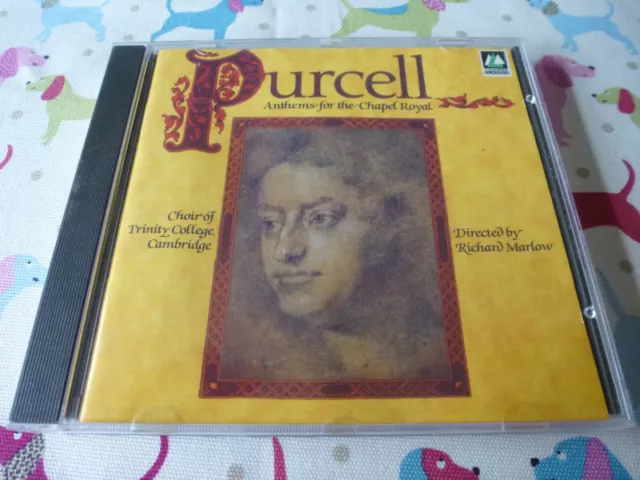 Purcell Anthems For The Chapel Royal Choir Of Trinity College Richard Marlow Cd