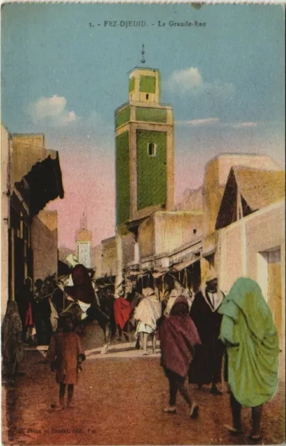 CPA AK TUNISIE Fez Diidid - La grande rue (148640)