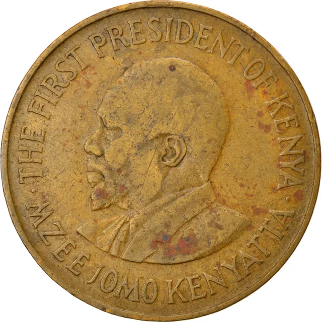 [#828309] Münze, Kenya, 10 Cents, 1975, SS, Nickel-brass, KM:11