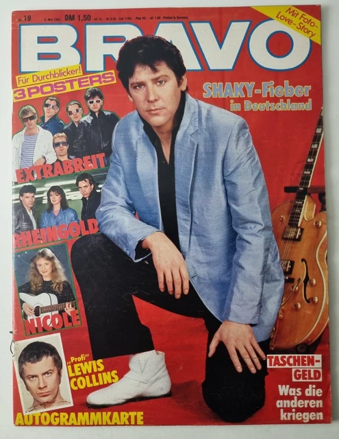 Bravo 19 vom 6.5.1982 Shakin Stevens / UKW / Status Quo / Dschingis Kahn (D305)