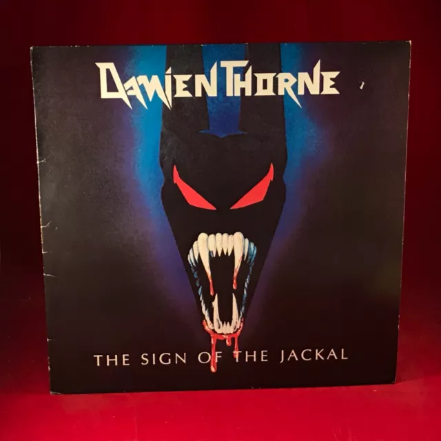 DAMIEN THORNE The Sign Of The Jackal 1986 Dutch manufactured vinyl LP Roadrunner