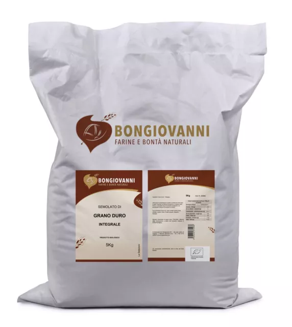 Semolato Integrale di Grano Duro 5Kg BIO