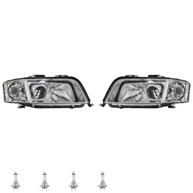 Set Fanali Destra Sinistra H7/H7 per Audi A6 Avant 4B C5 4B2 Incl. Lampade