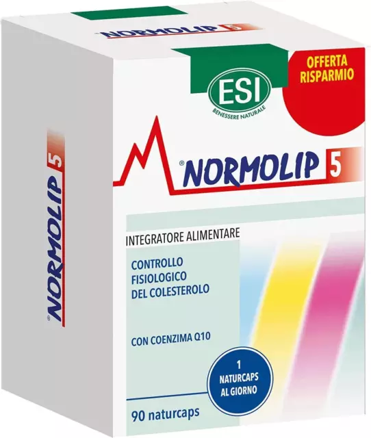 ESI - Normolip 5 da 90 naturcaps - Controllo del metabolismo del colesterolo