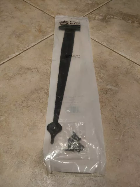 ACORN FORGED IRON 17 3/4" HEAVY SPEAR STRAP HINGE Black AI8BP U.S.A. NEW