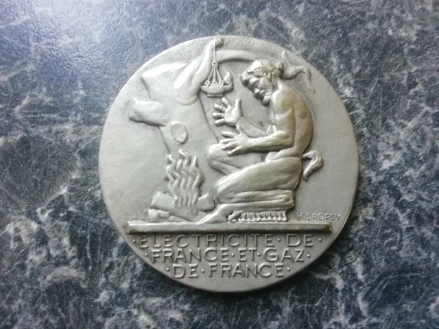 1157192] France, Medal, Électricité de France et gaz de France, Bronze, Dropsy