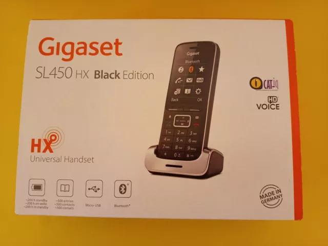 Gigaset SL450HX - Black Edition - DECT Mobilteil - NEU