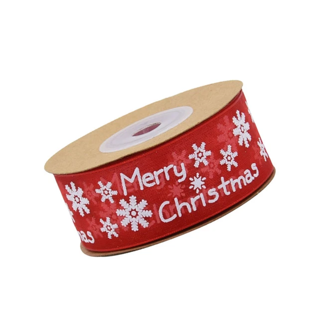 2 Rollen von 20m Weihnachten Ribbon Festliche Party Dekor Geschenk 2