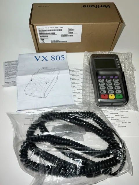 Verifone VX-805 Pin Pad Card Reader 192mb Keypad + Cable - BRAND NEW IN BOX