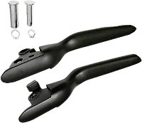 Harddrive Matte Black Custom LSR Lever Set Pair Harley Sport Glide FL 2018-2021