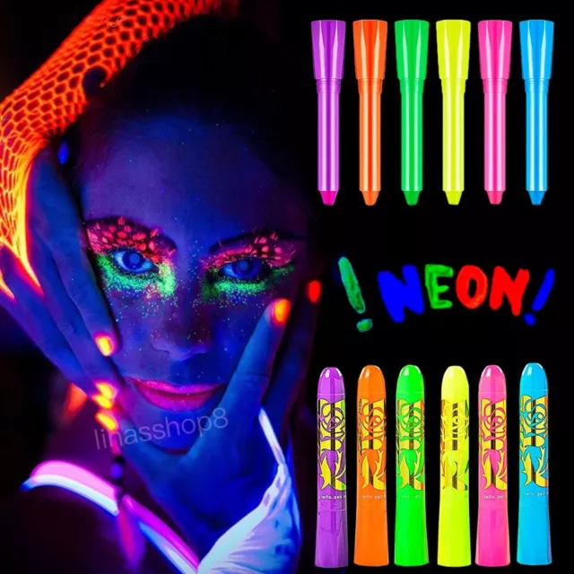 Midnight Glo UV Body Paint Fluorescent paint Blacklight Reactive Neon Face Paint