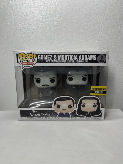 Gomez and Morticia Television Addams Family Funko POP! EE Excl 2-Pack NIB NICE!!