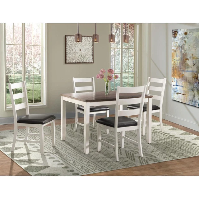 Kona Brown 5PC Dining Set-Table & Four Chairs