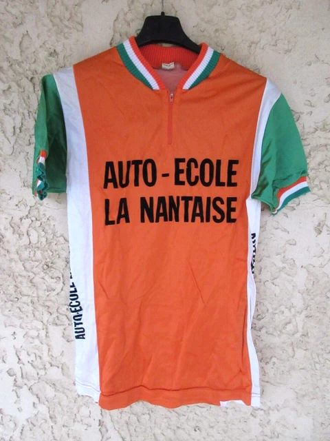 Maillot Cycliste Vintage Noret - VC Dinan / Ideal Auto Skoda - Taille M - Très Bon état