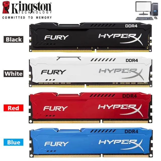 HyperX FURY DDR4 4GB 8GB 16GB 3200 2400 2666 2133 Desktop RAM Memory DIMM 288PIN