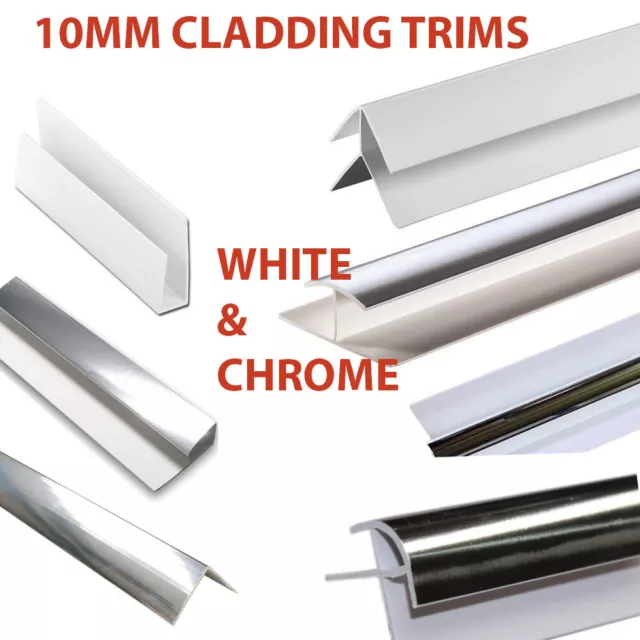 10mm Trims For Shower Wall Panels Bathroom Cladding PVC Shower Wall 2.4m