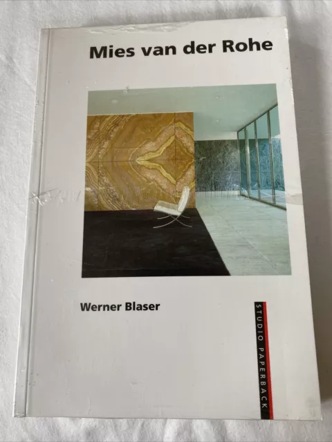 LUDWIG MIES VAN DER ROHE (STUDIO ) By Werner Blaser *Excellent Condition*