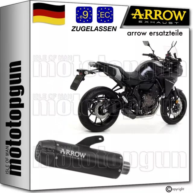 Arrow Auspuff Zugelassen Jet-Race Edelstahl Schwarz C Yamaha Tracer 7 2024 24