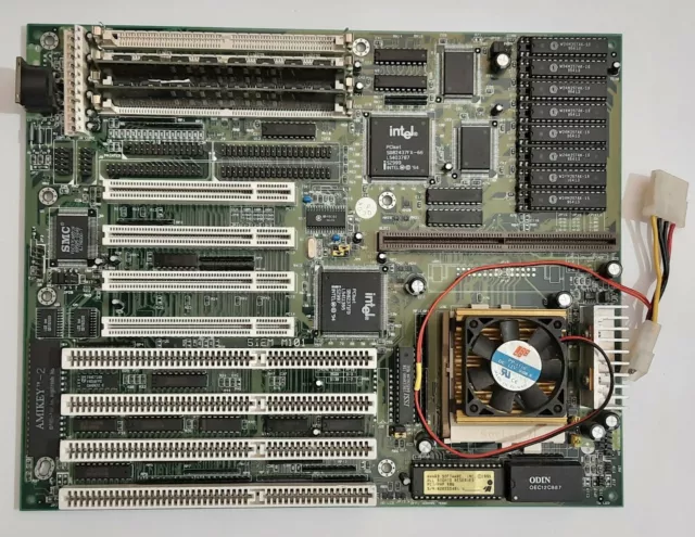 Chaintech 5IEM M101  Sockel 7 ISA Mainboard + Intel Pentium 133MHz + 32MB RAM
