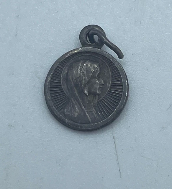 Médaille Religieuse Ancienne Lourdes Ste Bernadette Vierge Marie