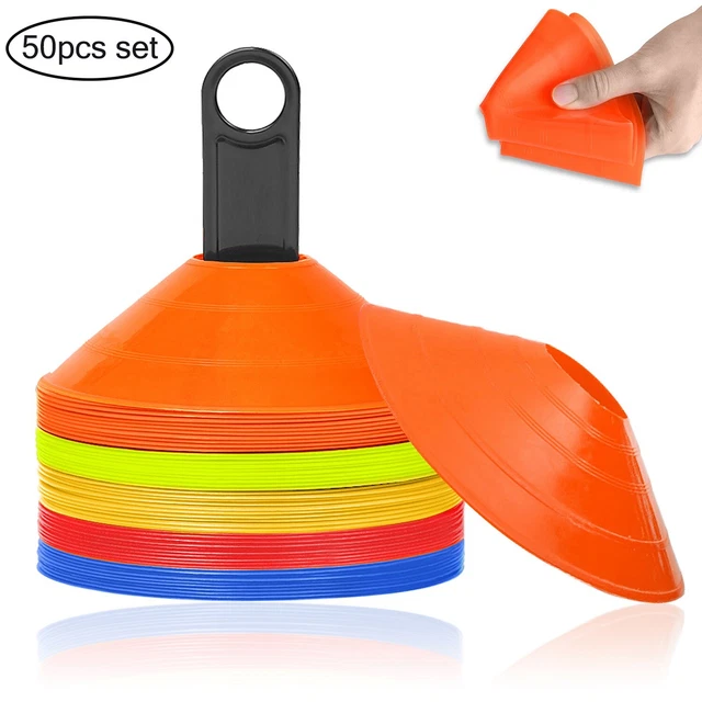 Juego de 50 gorros de marcado plato de marcado gorros de entrenamiento entrenamiento de fútbol