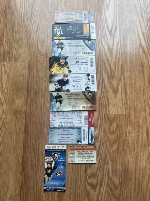 lot of penguins ticket stubs