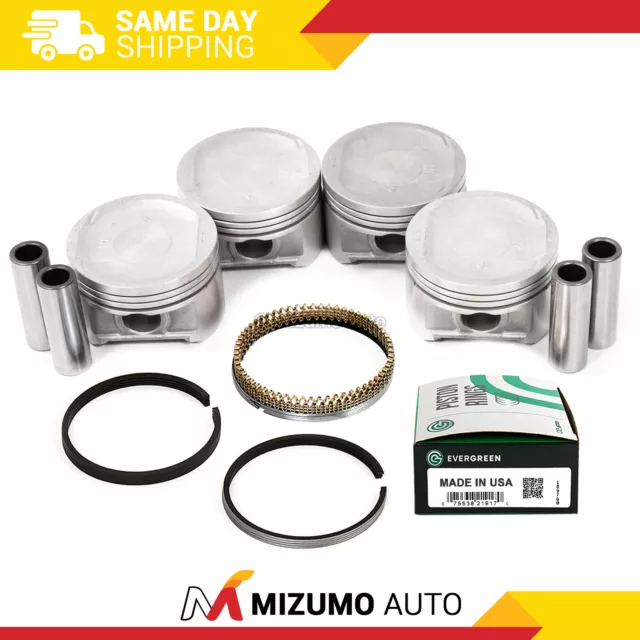 Pistons w/ Rings fit 01-05 Honda Civic Vtec EX HX SI 1.7 D17A2 D17A6