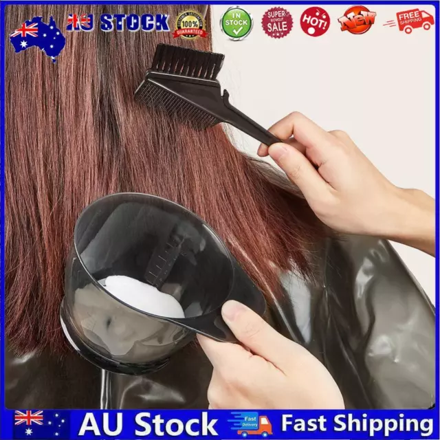 AU Hair Dye Color Brush Bowl Set with Ear Caps Dye Mixed Hair Tint Dying (03)