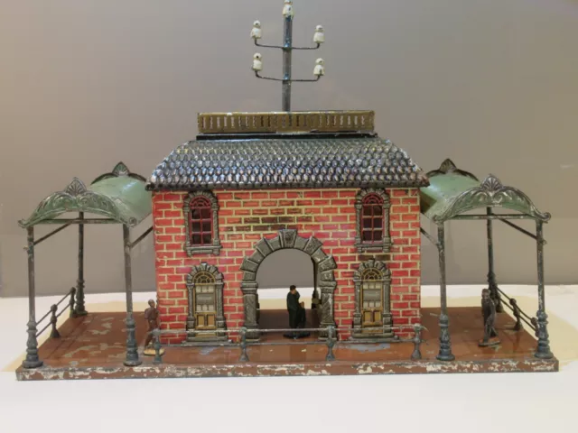 Extremely Rare German Bing 'O' Gauge Model Train Station - Circa 1910