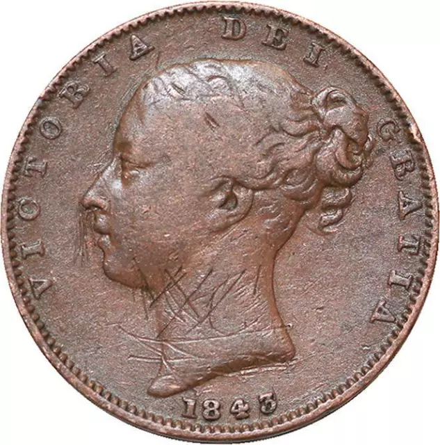 R3482 United Kingdom Farthing Victoria 1843 -> Make Offer