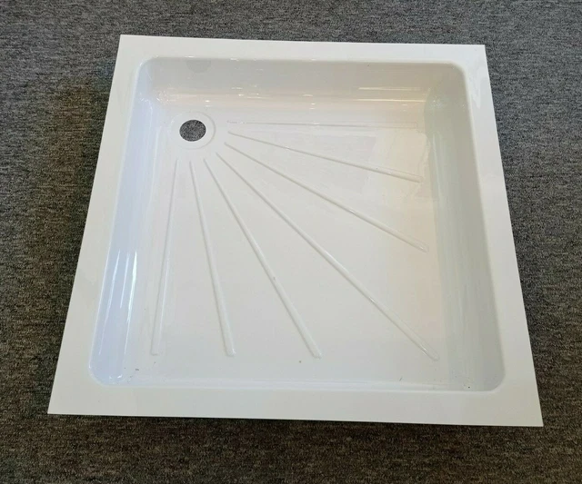 CARAVAN MOTORHOME BOAT Bathroom White Plastic Shower Tray 585 x 585mm £