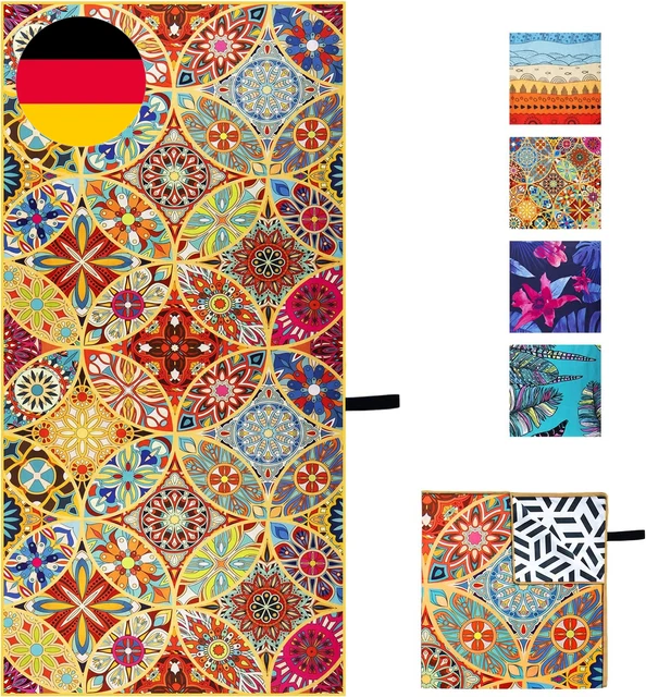OCOOPA Diveblues Mikrofaser Strandtuch - Extra Großes 178X80 Cm Schnell Trocknen