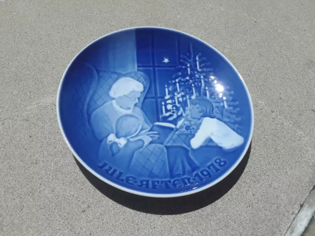 1978 B&G Bing Grondahl CHRISTMAS PLATE Jule After DENMARK Copenhagen Collectible