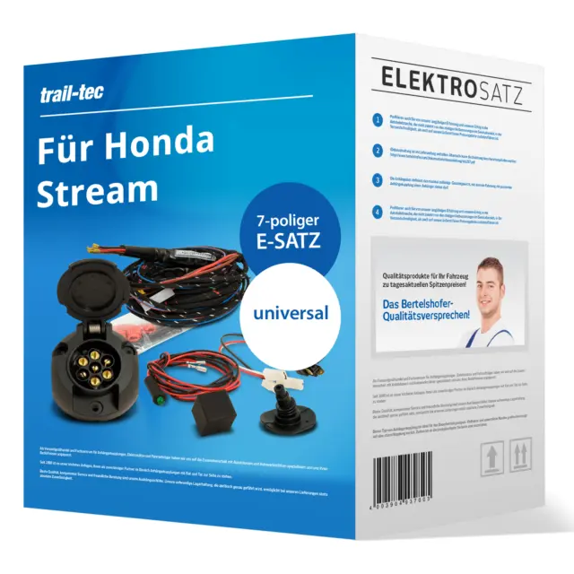 Elektrosatz 7-pol. universell für Honda Stream Typ RN 05.2001-09.2006 TOP