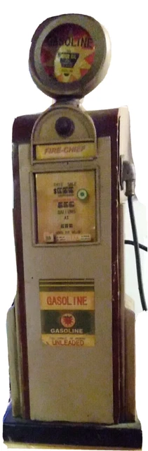 Vintage Texaco Fire Chief Tin Steel Replica Gas Pump 14"