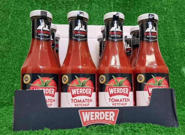 (5,46€/l) 1 Kiste Werder Ketchup TOMATENKETCHUP 12x450ml Ostprodukt Versand 0€!!