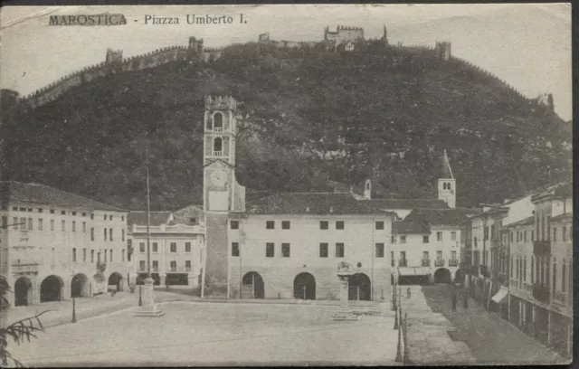 MAROSTICA - Cartolina - Piazza Umberto I - (3826)